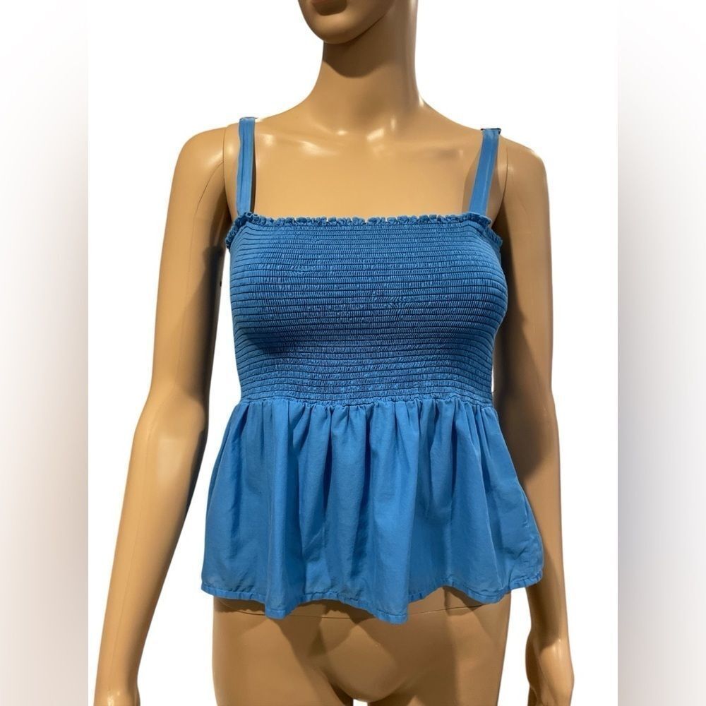 NATION LTD Evie Smocked Pima Cotton Cami Top